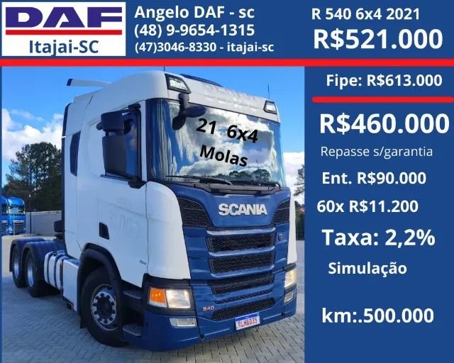 Scania R540 6x4 2021 