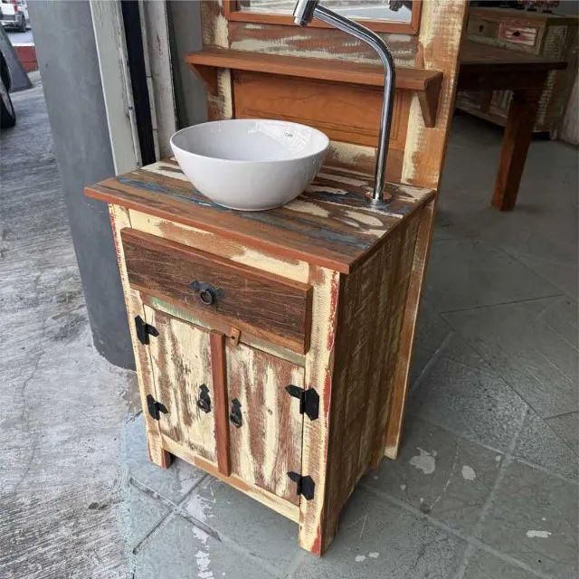 Chapeleira Lavabo De Demolição Com Tinta - Foto 3