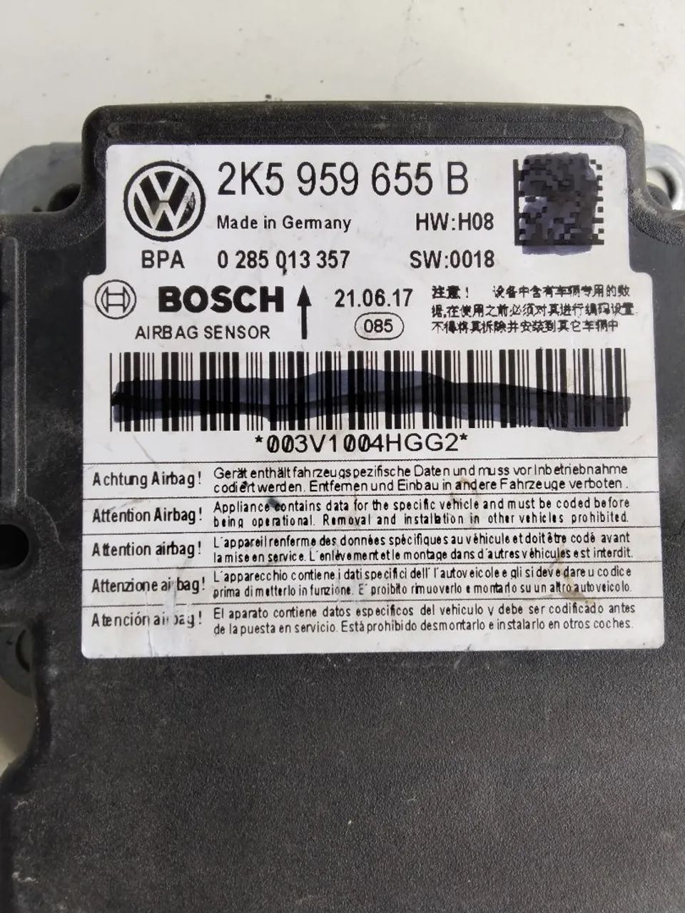 Modulo airbag Amarok 2k5959655b - Foto 3
