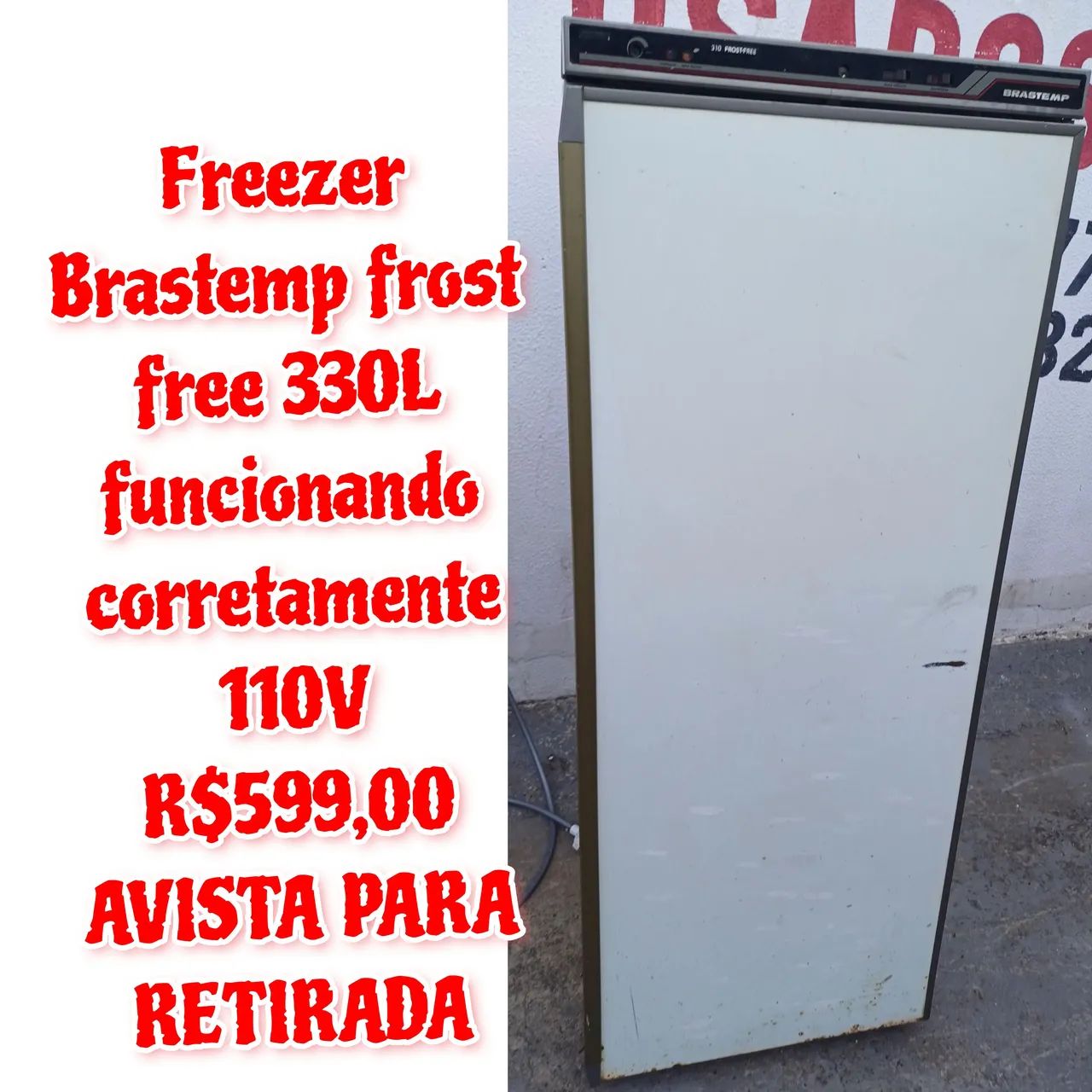 Freezer Brastemp Frost Free 330L 110V