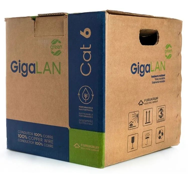 Cabo de rede cat 06 giga lan cor verde  - Foto 2