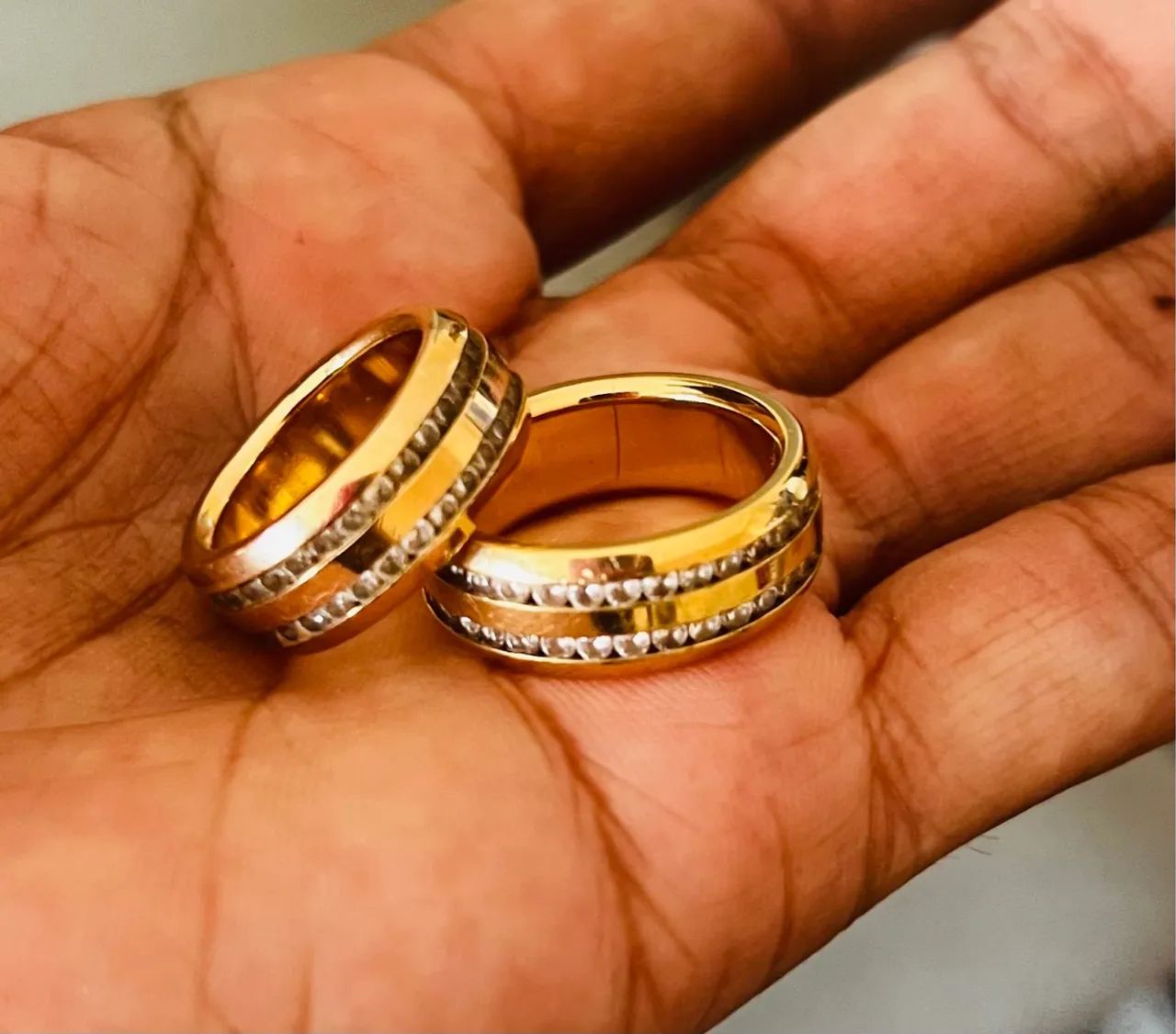 Par de aliança folheado  - Foto 3