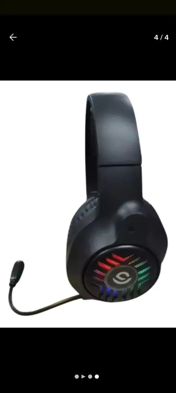 Headset Gamer com Fio Onistek FN636 - Iluminação RGB - Foto 3