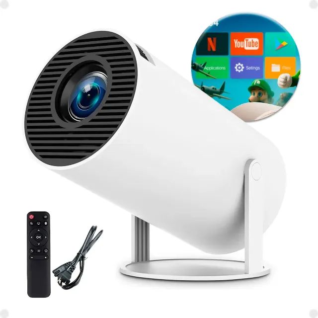 Mini Projetor Android 4K Wifi 5G HY300 Ultra HD