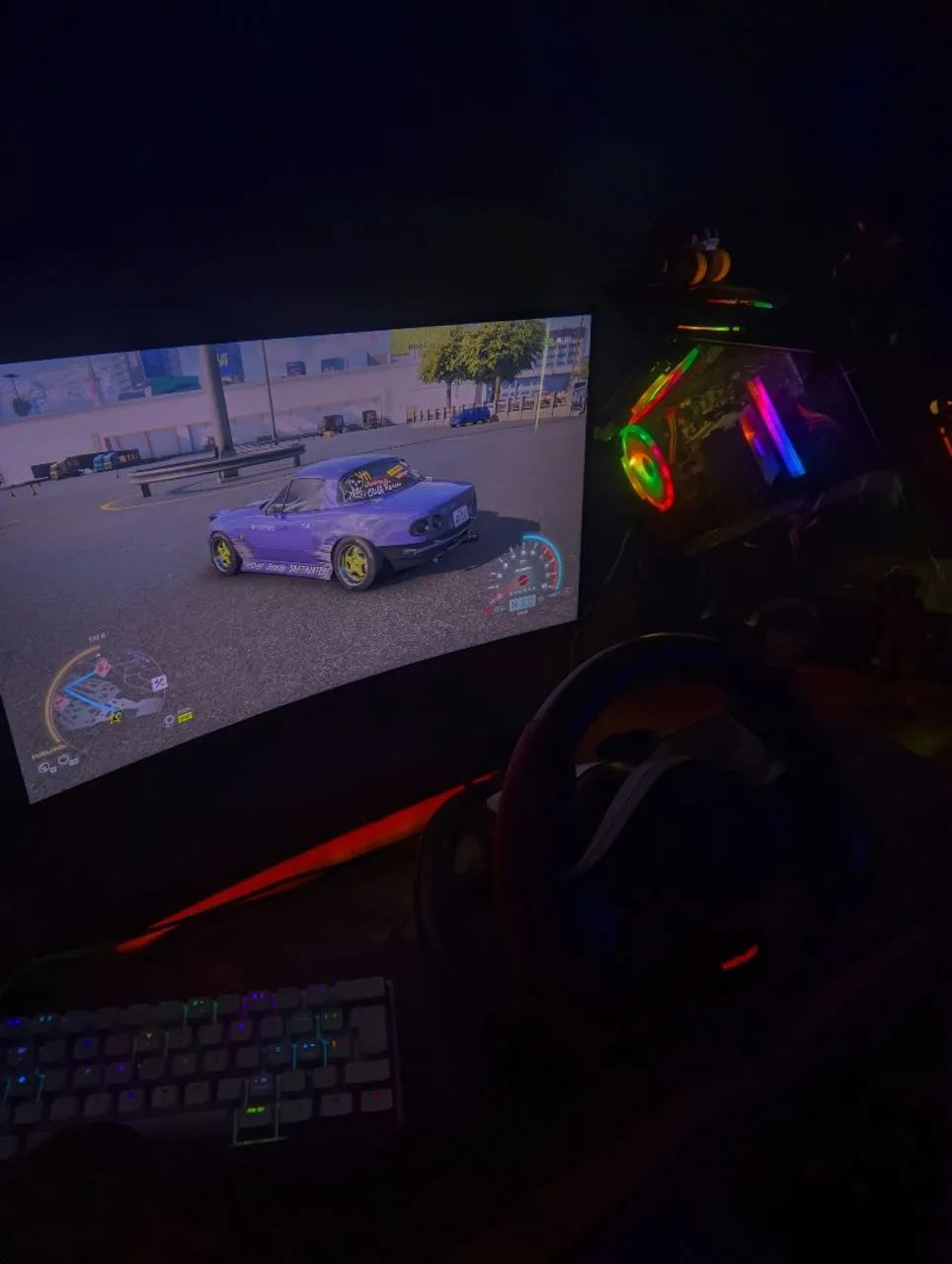 Volante com pedal para Pc / Xbox / PS4 