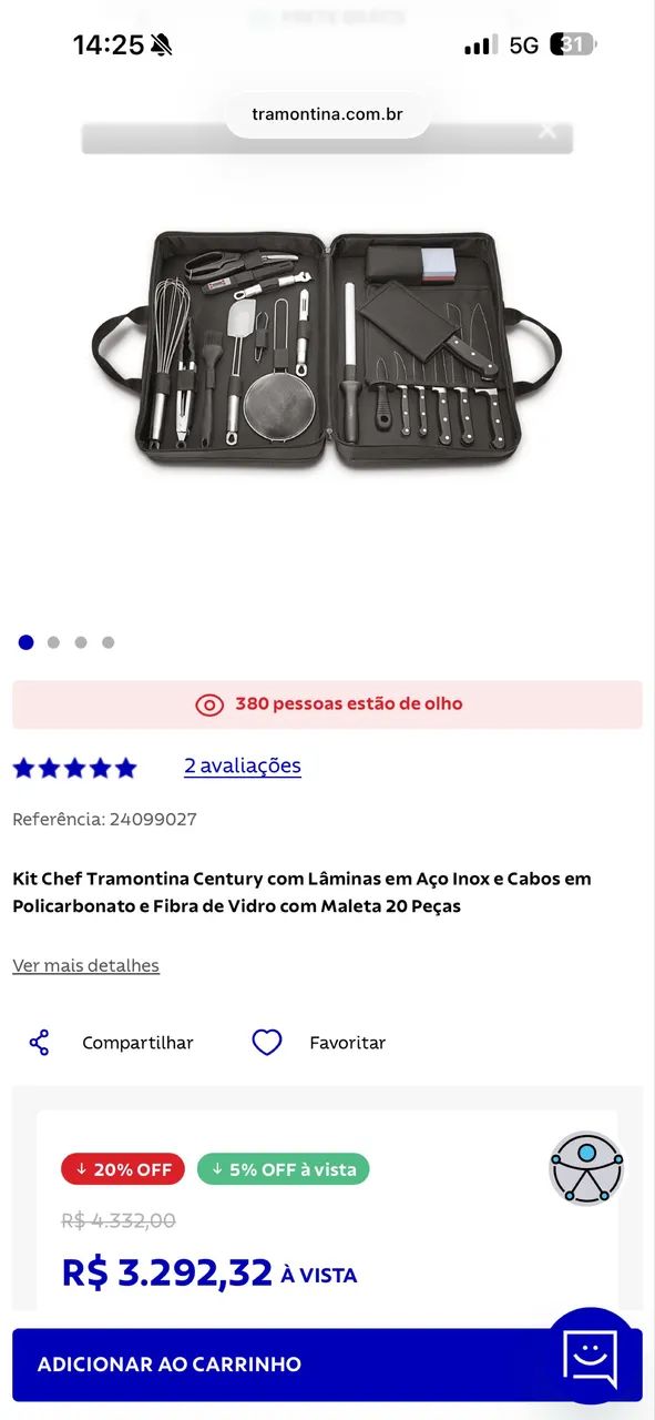 KIT CHEF TRAMONTINA (FACAS/OUTROS) - Foto 4