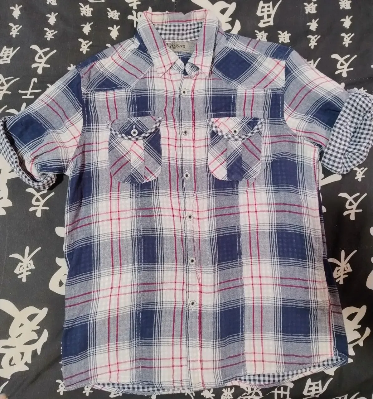 Camisa Xadrez Azul e Vermelha M