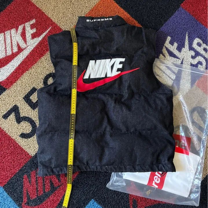 Supreme x Nike Colete Jeans Indigo preto - Foto 5