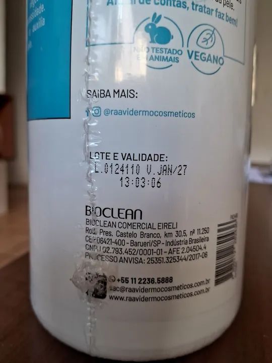 Óleo de Massagem Corporal Raavi Neutro - 200ml - Foto 2