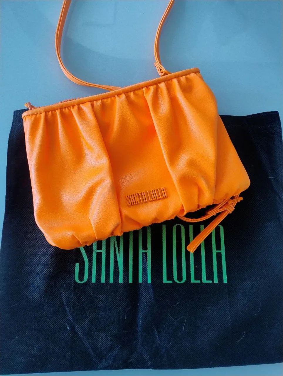 Bolsa Santa Lolla laranja neon 