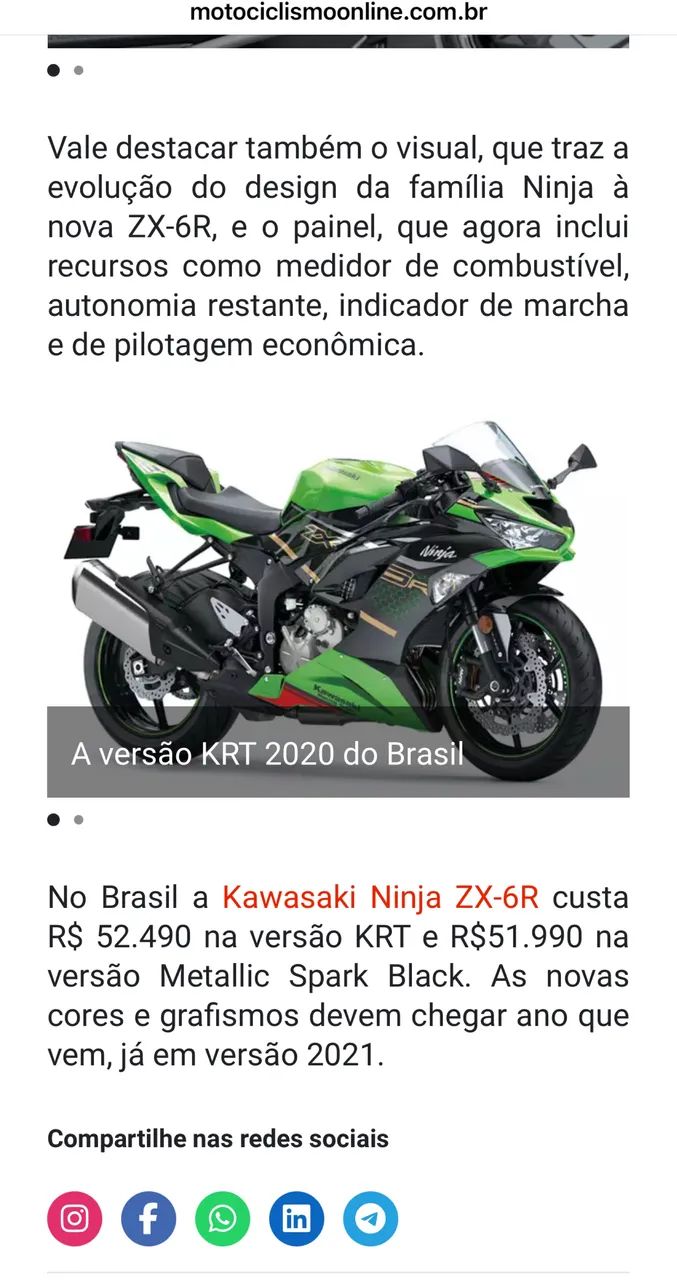 Kawasaki Zx-6r 636cc 2020 - 1448017073 | OLX