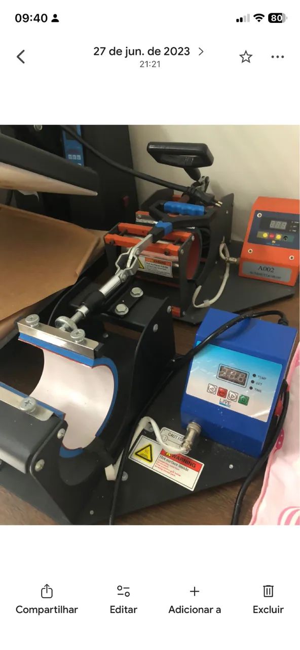 Máquina sublimação e Transfer 