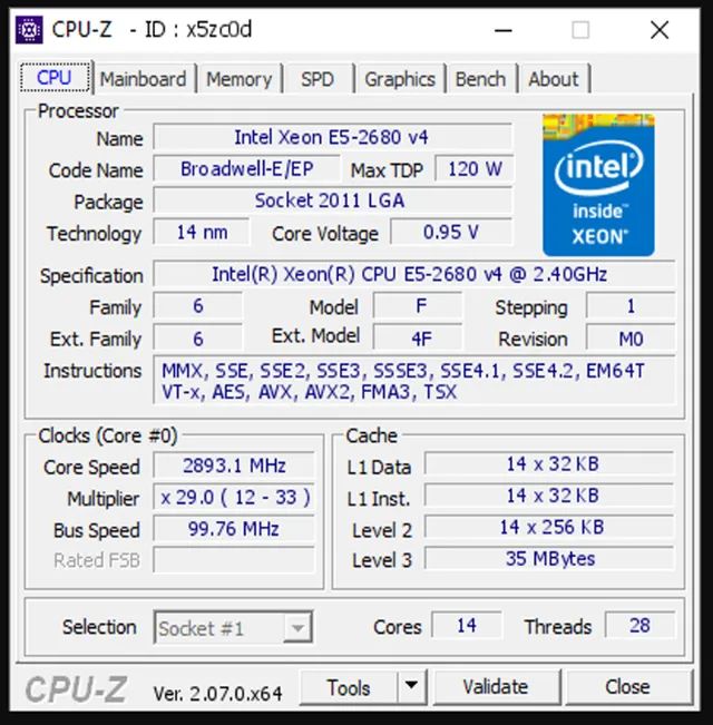 KIT XEON, PLACA MÃE X99 + XEON 2680 V4 + 32 GB DDR4 + Envio para