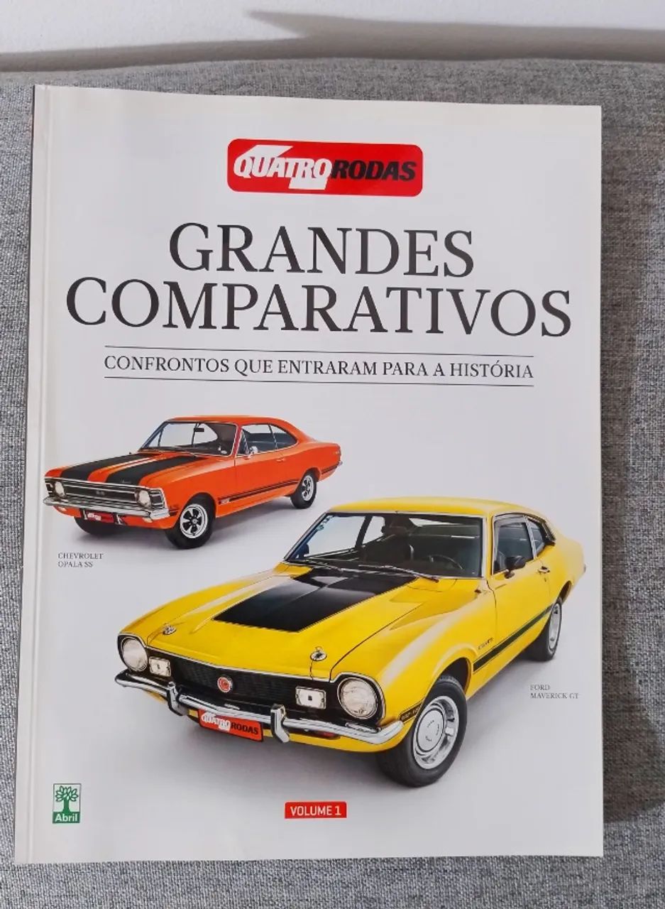 Rara Coleção Quatro Rodas Grandes Comparativos, Opala SS x Maverick GT