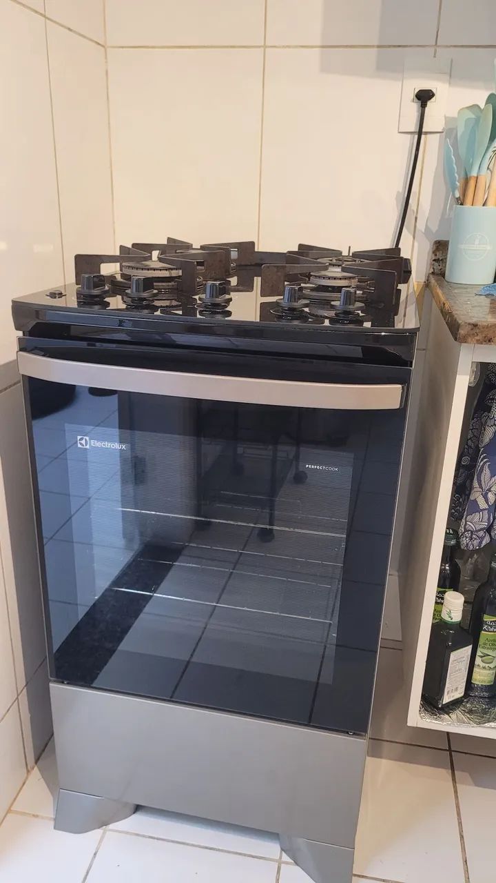 Fogão Electrolux 4 Bocas, mesa de vidro