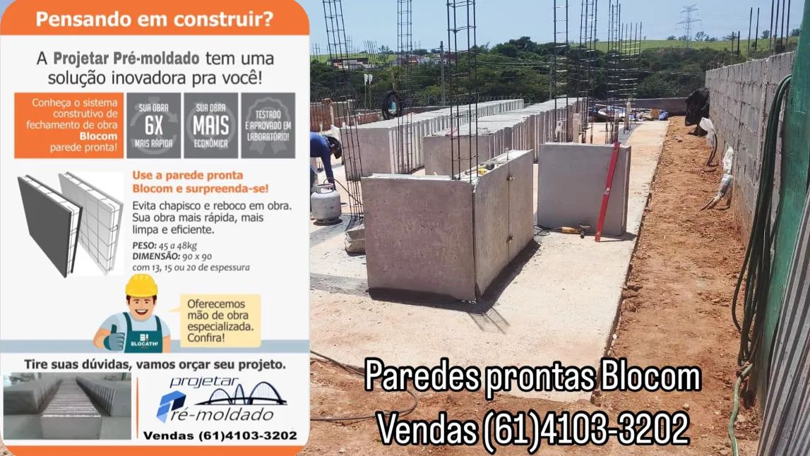 Paredes prontas Blocom premoldado !!!Blocos de Concreto para Construção - Foto 2