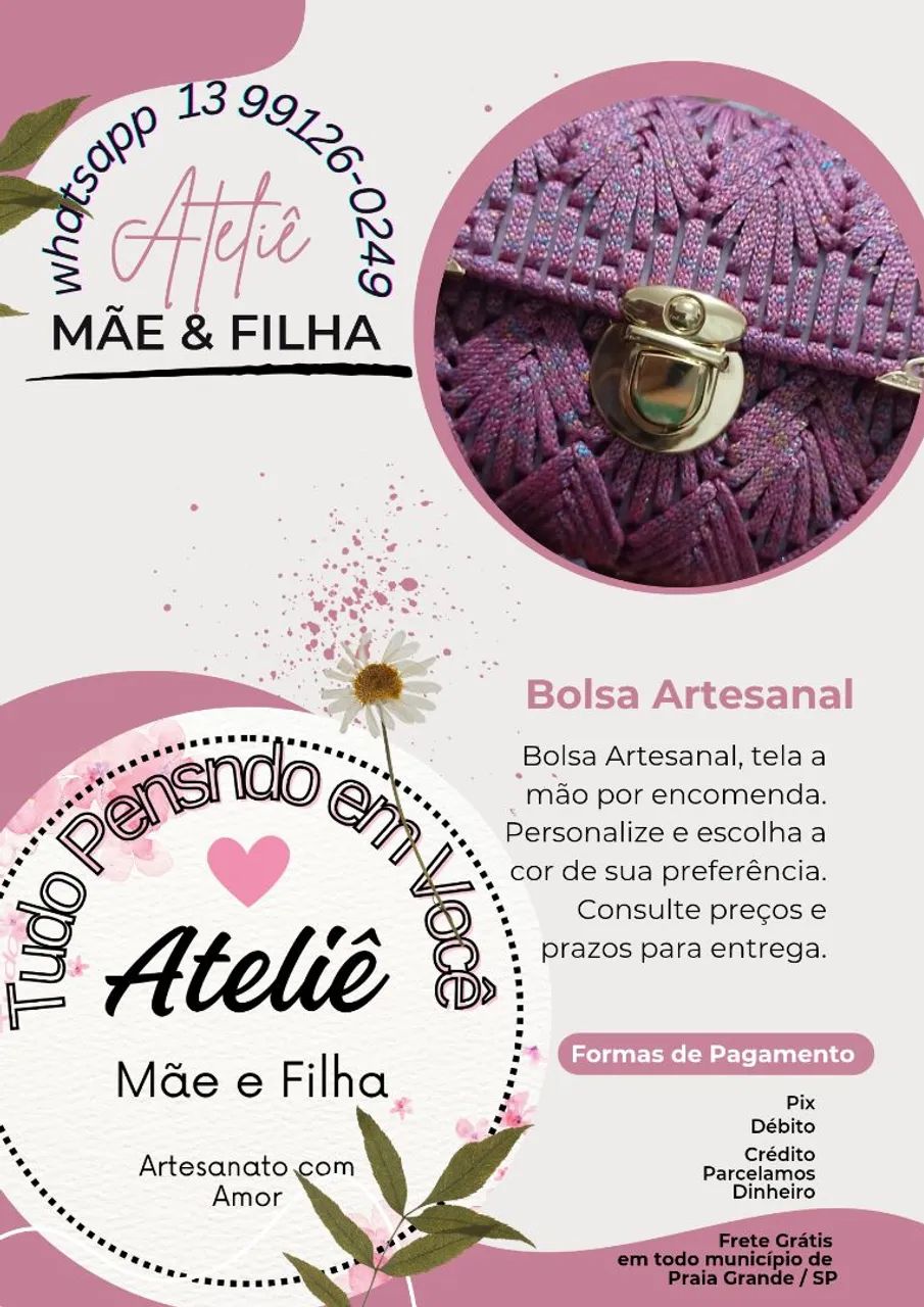 Bolsa Luxo Artesanal  - Foto 3