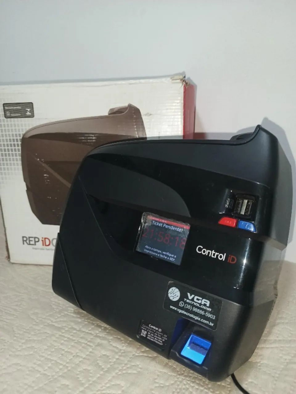 Relógio de Ponto Control iD iDClass REP - Biométrico - Usado - Foto 4
