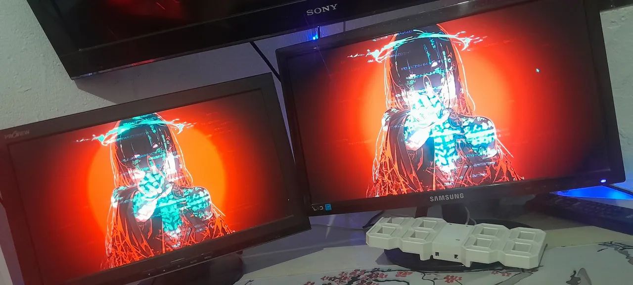2 monitores funcionando perfeitamente, nenhum pixel queimado, entrada vga. Preço negocial - Foto 5
