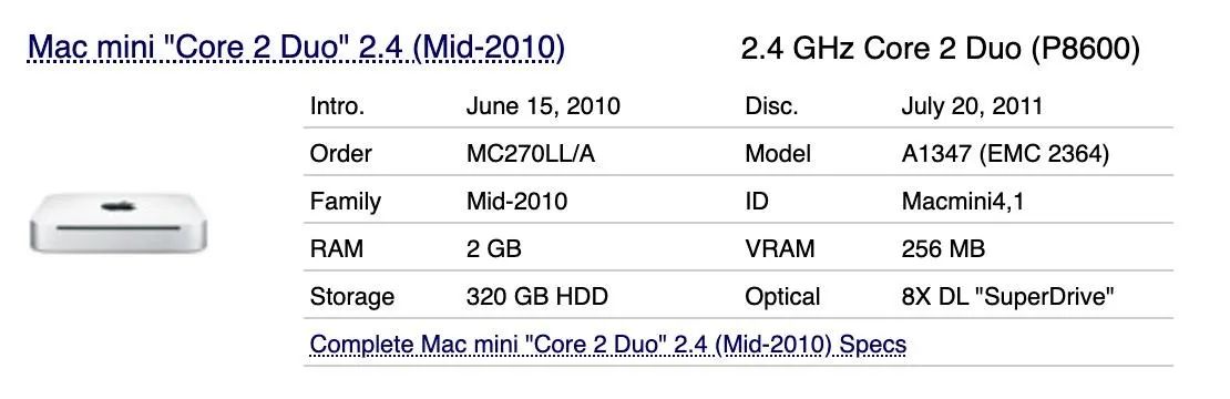 Mac Mini Core2Duo 2.4 (Mid-2010) - Foto 5