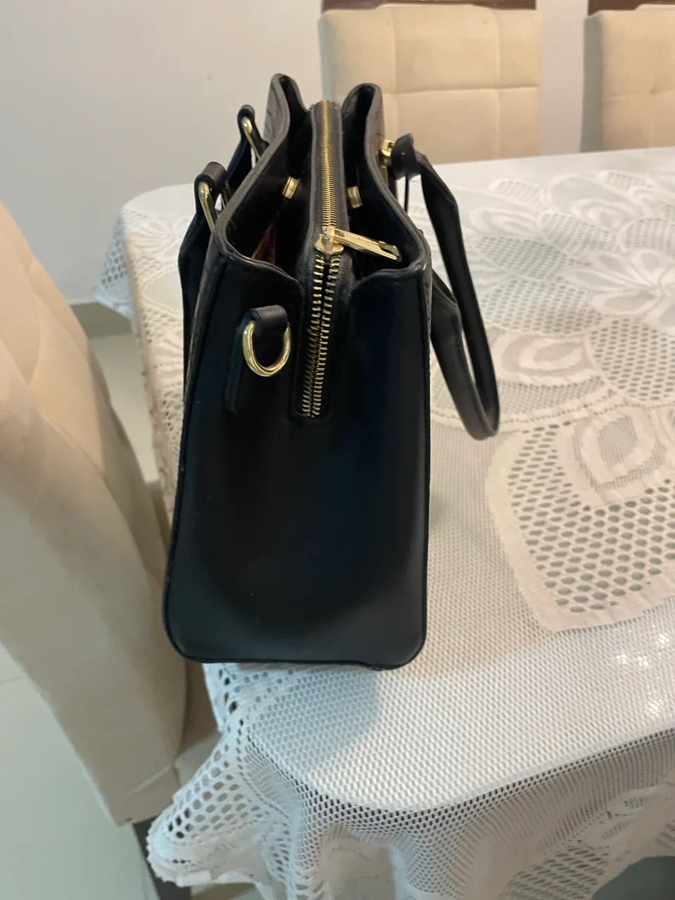 Bolsa feminina couro preta - Foto 3