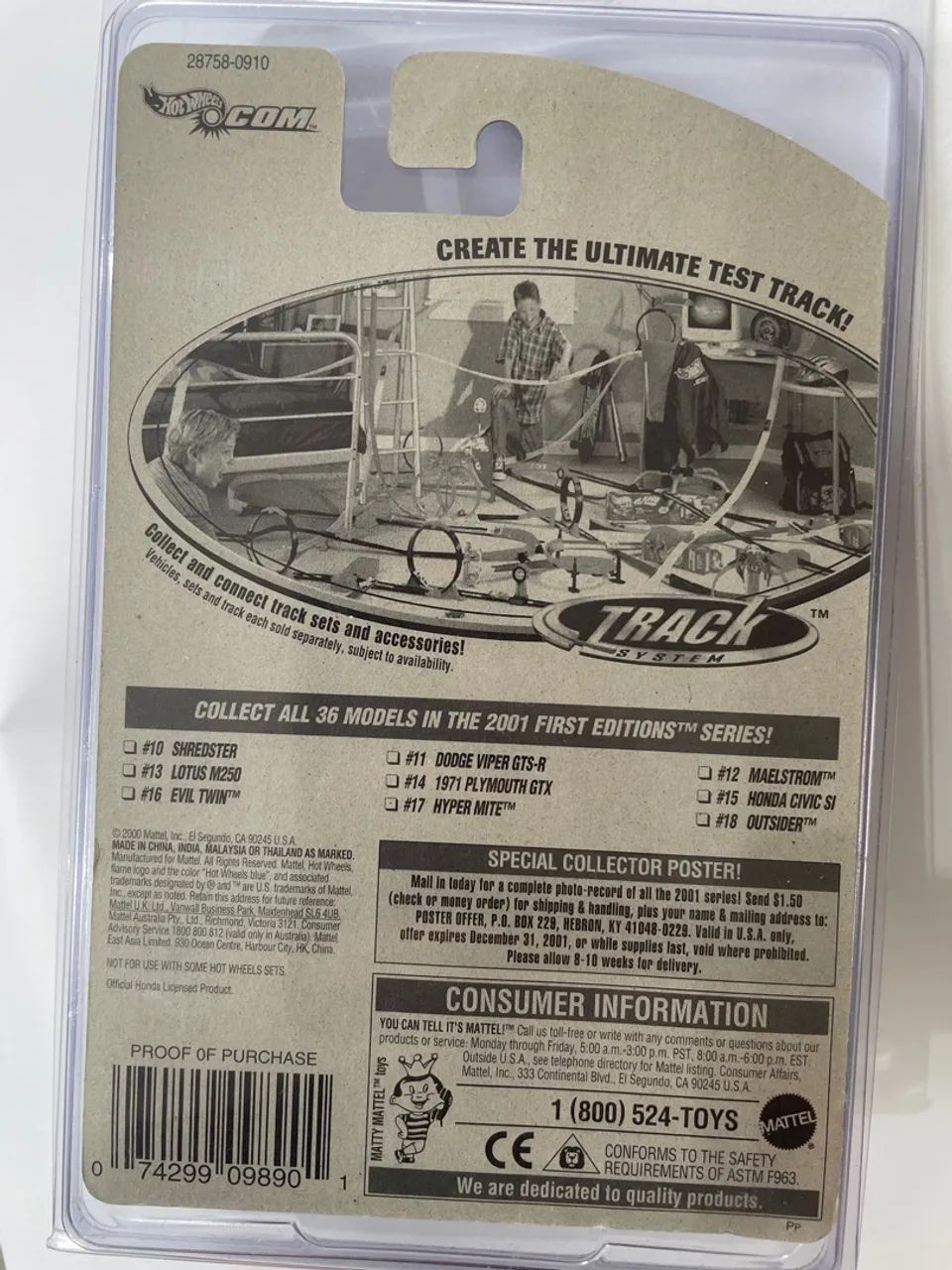 Hot wheels civic si - first edition - variação de rodas - 2000 - Foto 4