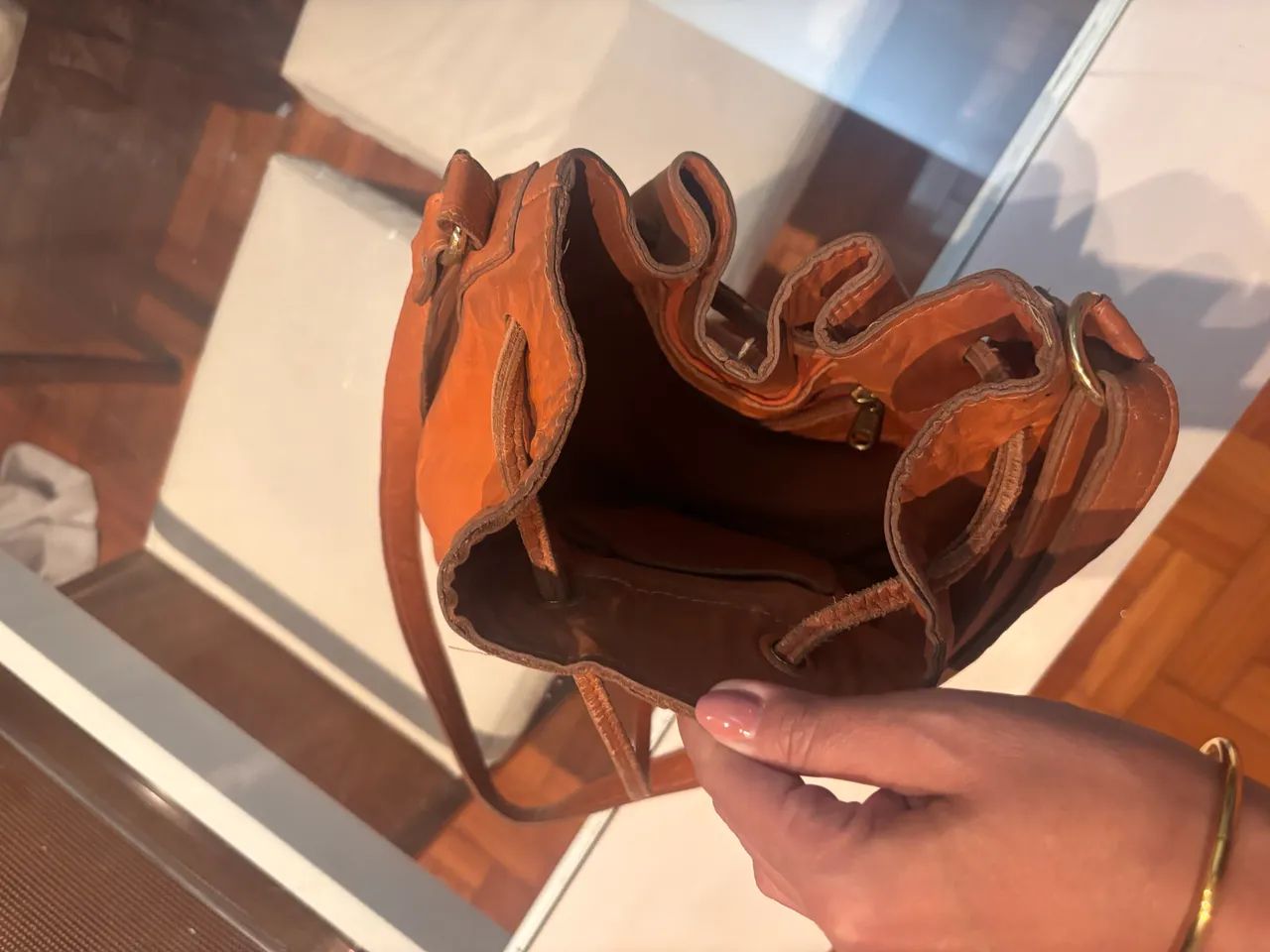 Bolsa de Couro Via Mia  - Foto 5