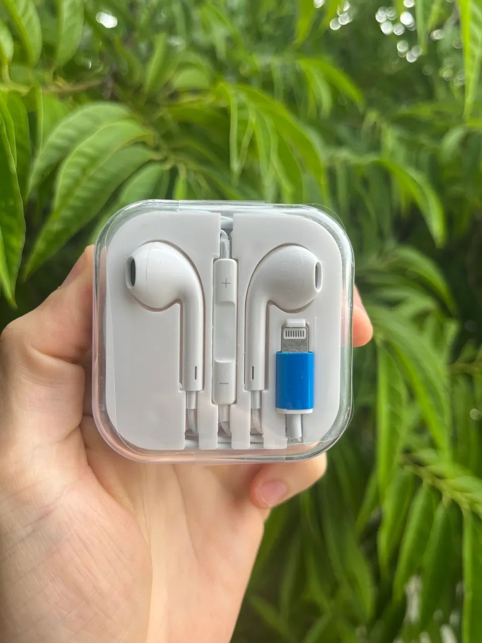 Fone de Ouvido com fio para iPhone tipo Lightning com Microfone - Produto Novo 