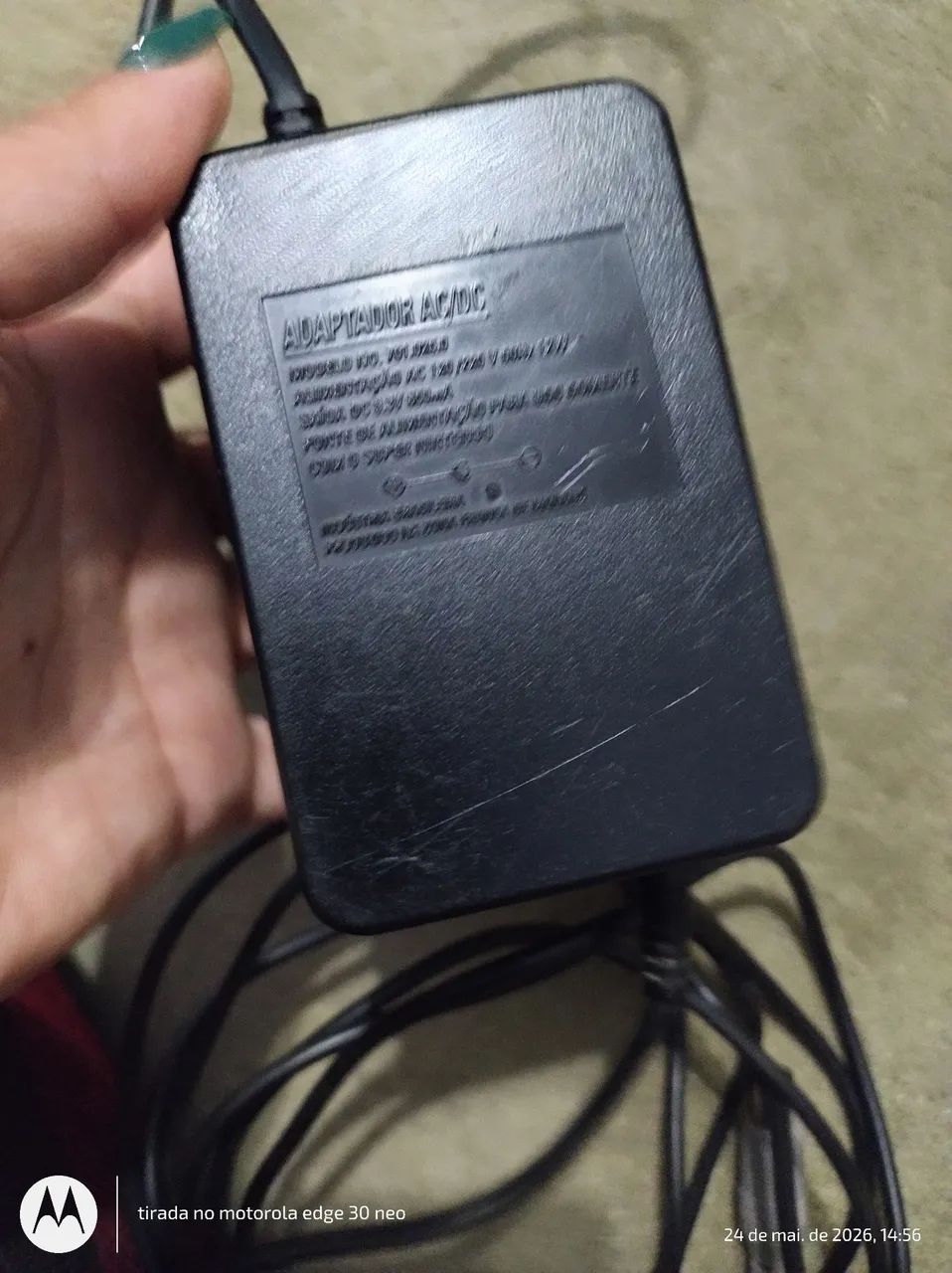 Fonte super Nintendo original chaveada 127 e 220v original  - Foto 4