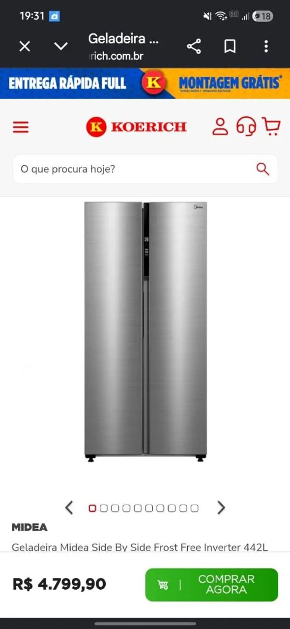 Geladeira midea side by side frost free 220v. - Foto 4