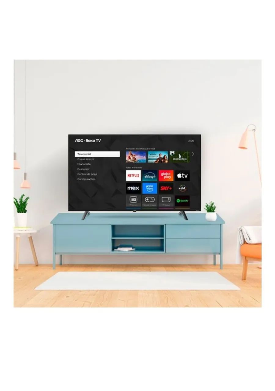Smart Tv 50 AOC Roku, Lacrada + NF (Até 12x) - Foto 3