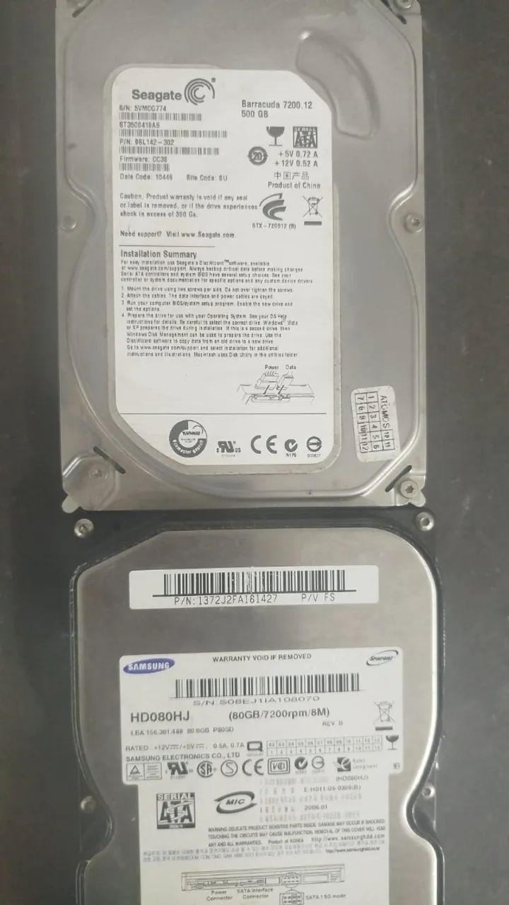 HD Para Pc Computador  -  Seagate e Samsung Com defeito  - Foto 4