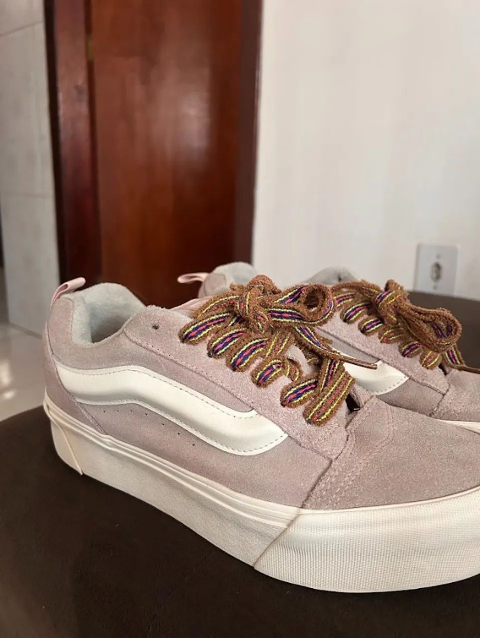  Vans KNU Stack ?Pink Multi-Color Laces? - Foto 4