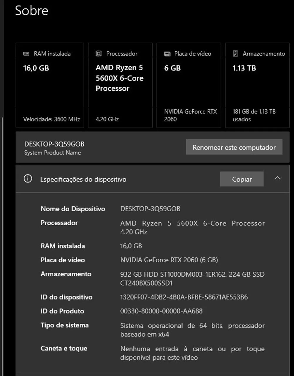 PC Gamer Ryzen 5 5600X + RTX 2060 - Foto 4