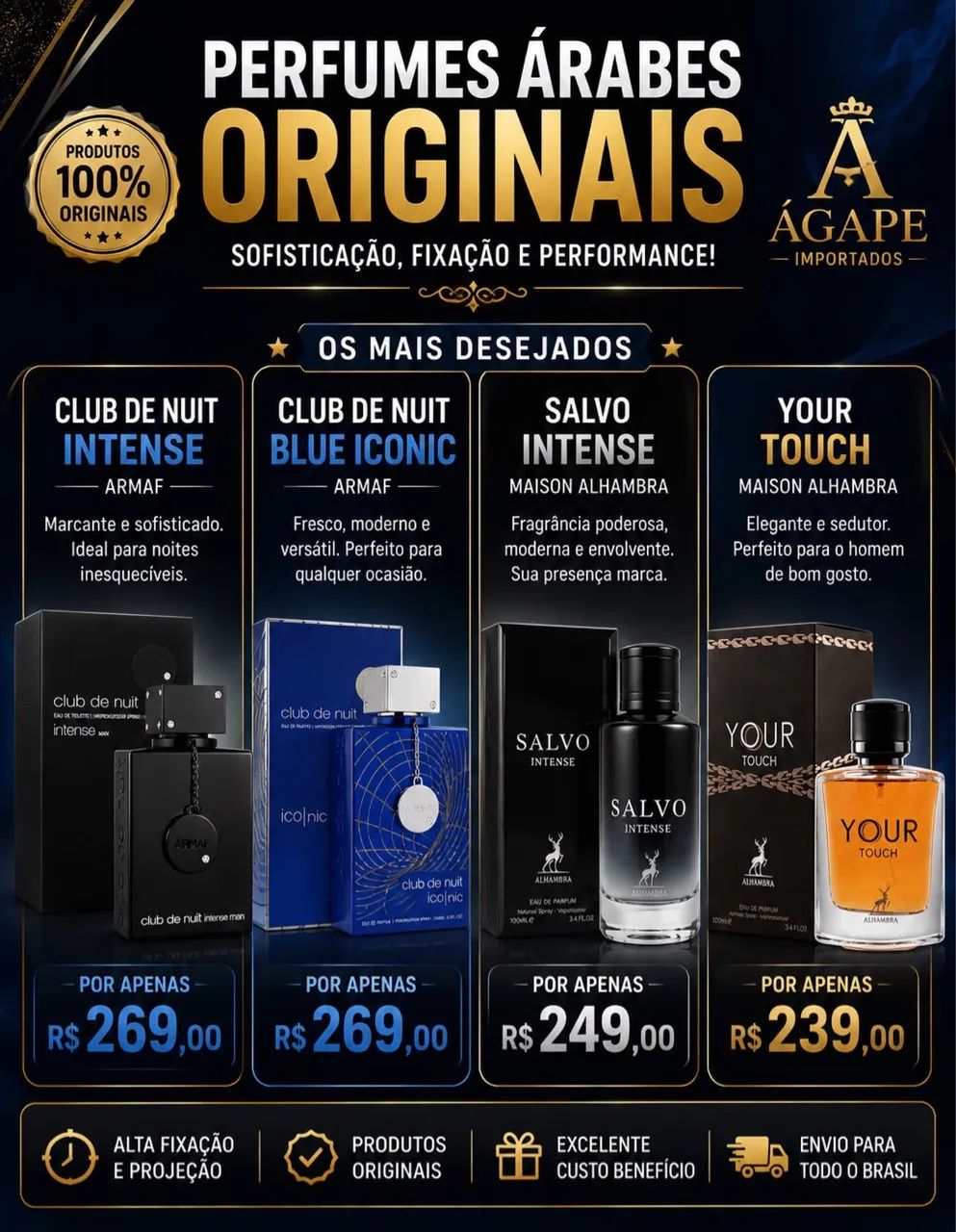 Perfume árabes lacrados