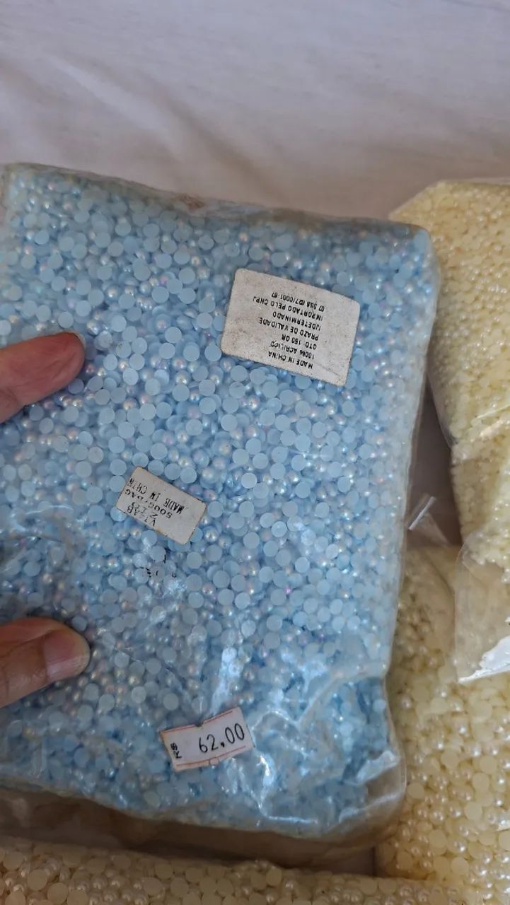 Meia pérola para artesanato - Foto 5