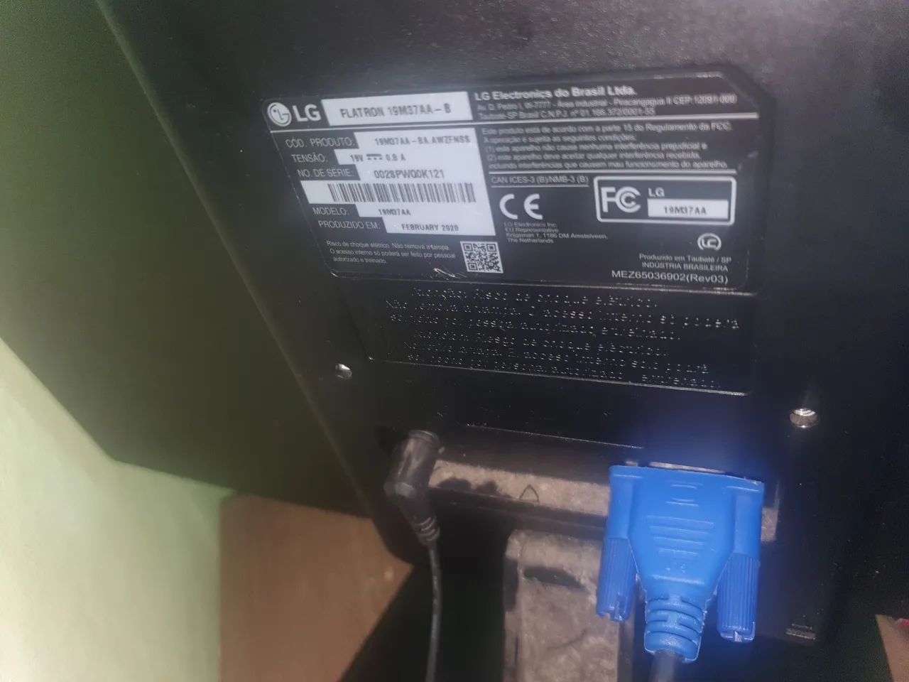 Monitor LG 19M37AA-B 18,5 polegadas  - Foto 2
