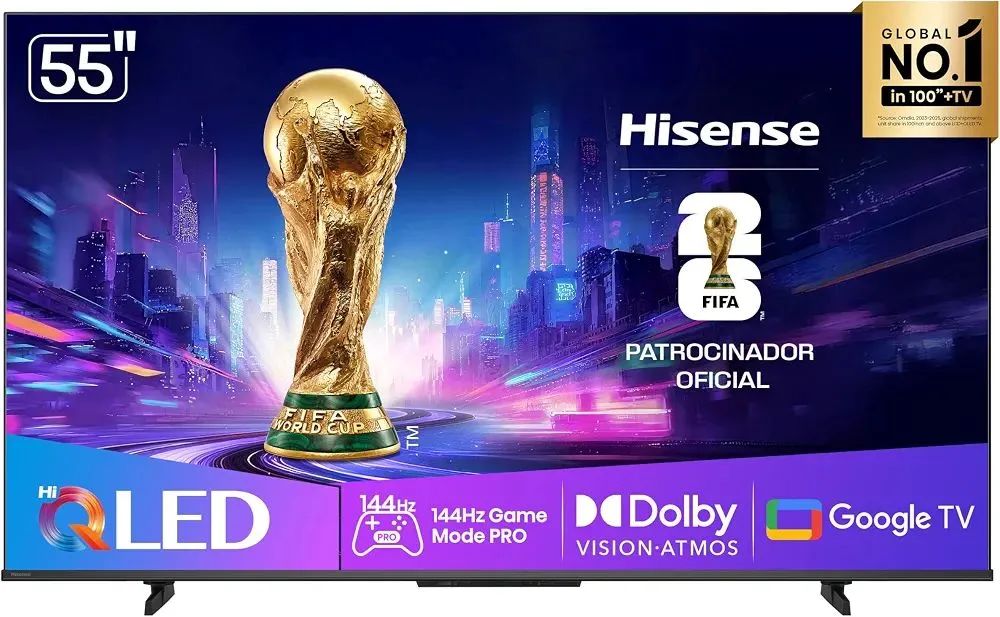 Hisense Smart TV UHD 4K QLED 55" Polegadas, 55Q7QG, semi nova, na CAIXA e na garantia... - Foto 4