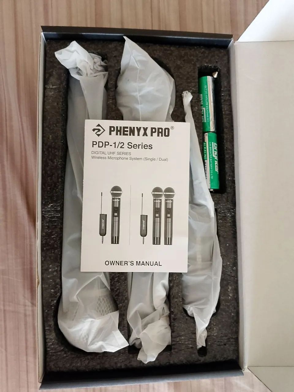 MICROFONE SEM FIO DUPLO FHONIX PT-2 - Foto 2