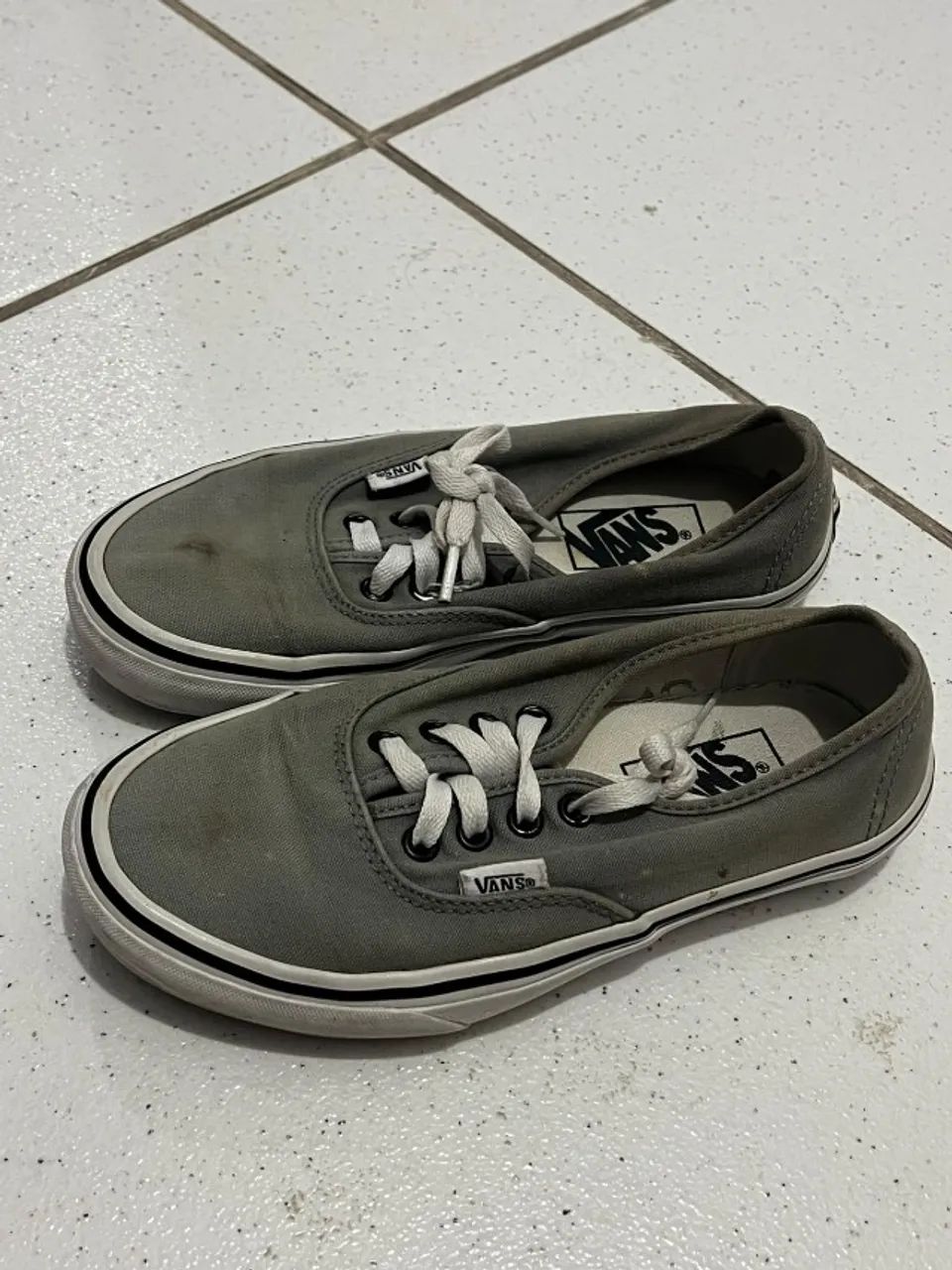 Tênis Vans Cinza Original - Tamanho 35
