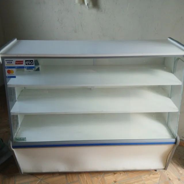  Vitrine Expositora de Vidro Branca em Ótimo Estado - Foto 5