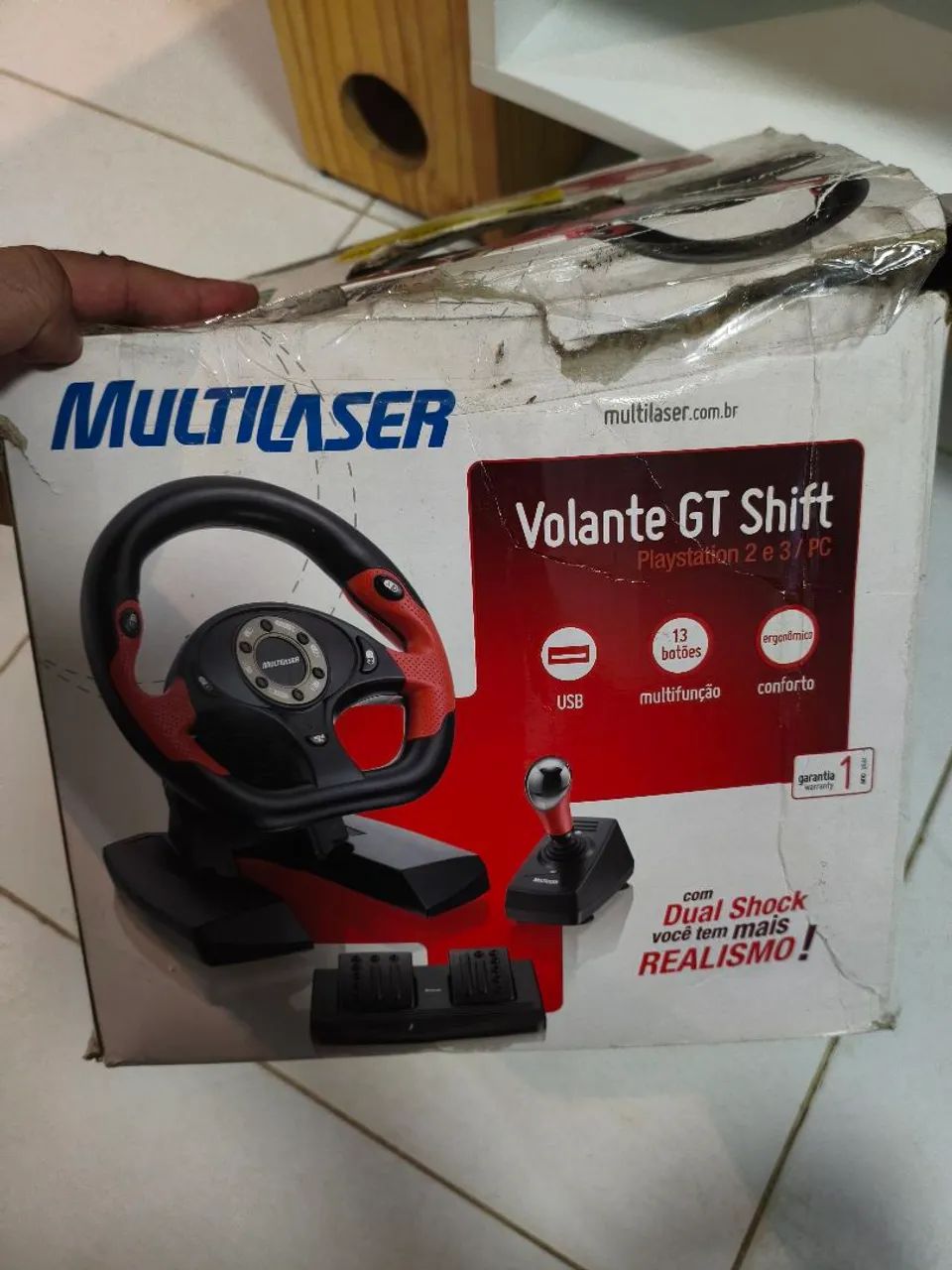 Volante Multilaser Pc/PS2/PS3 
