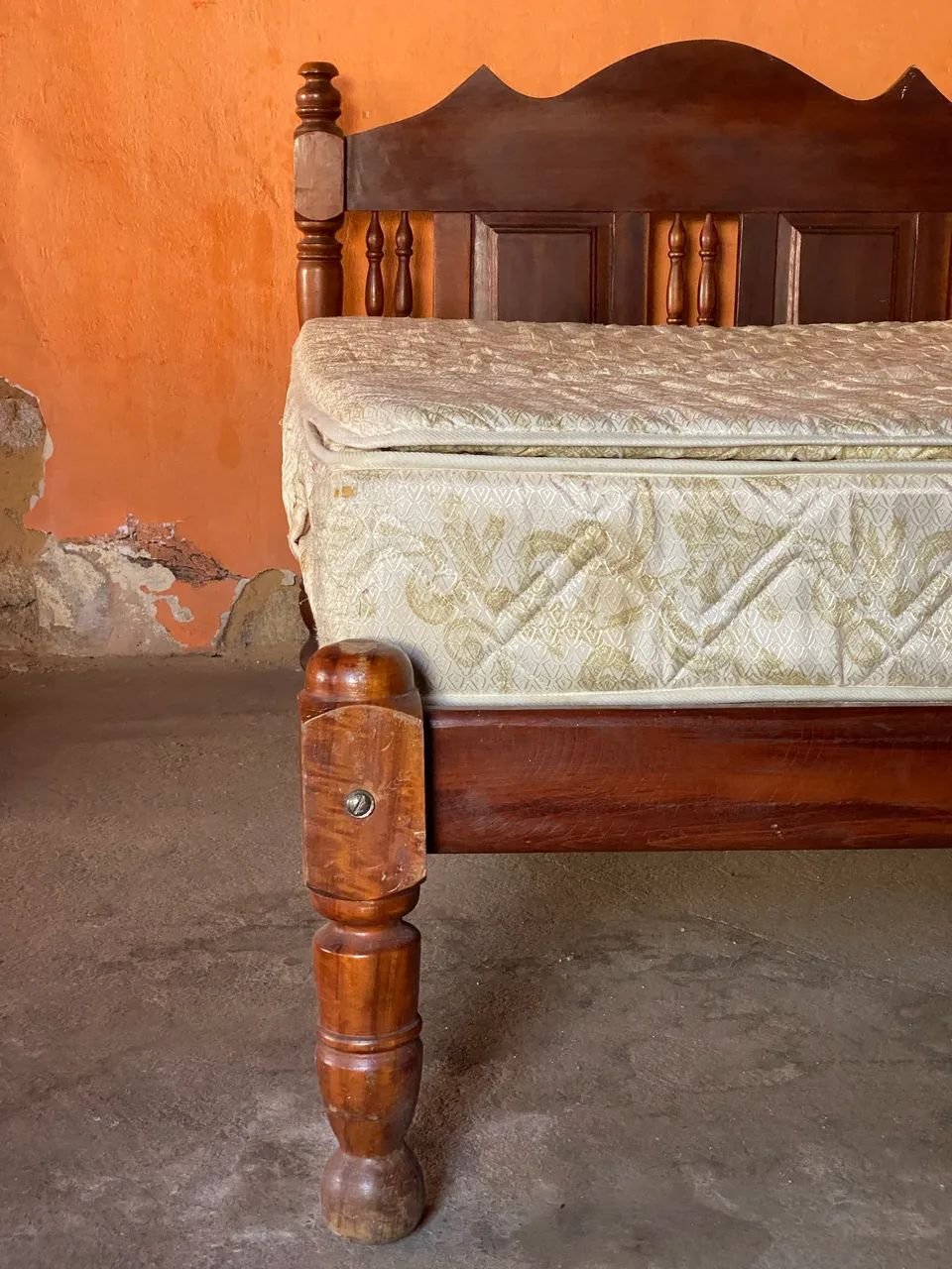 Cama Casal de Madeira Maciça + Colchão | Muito Resistente - Foto 2