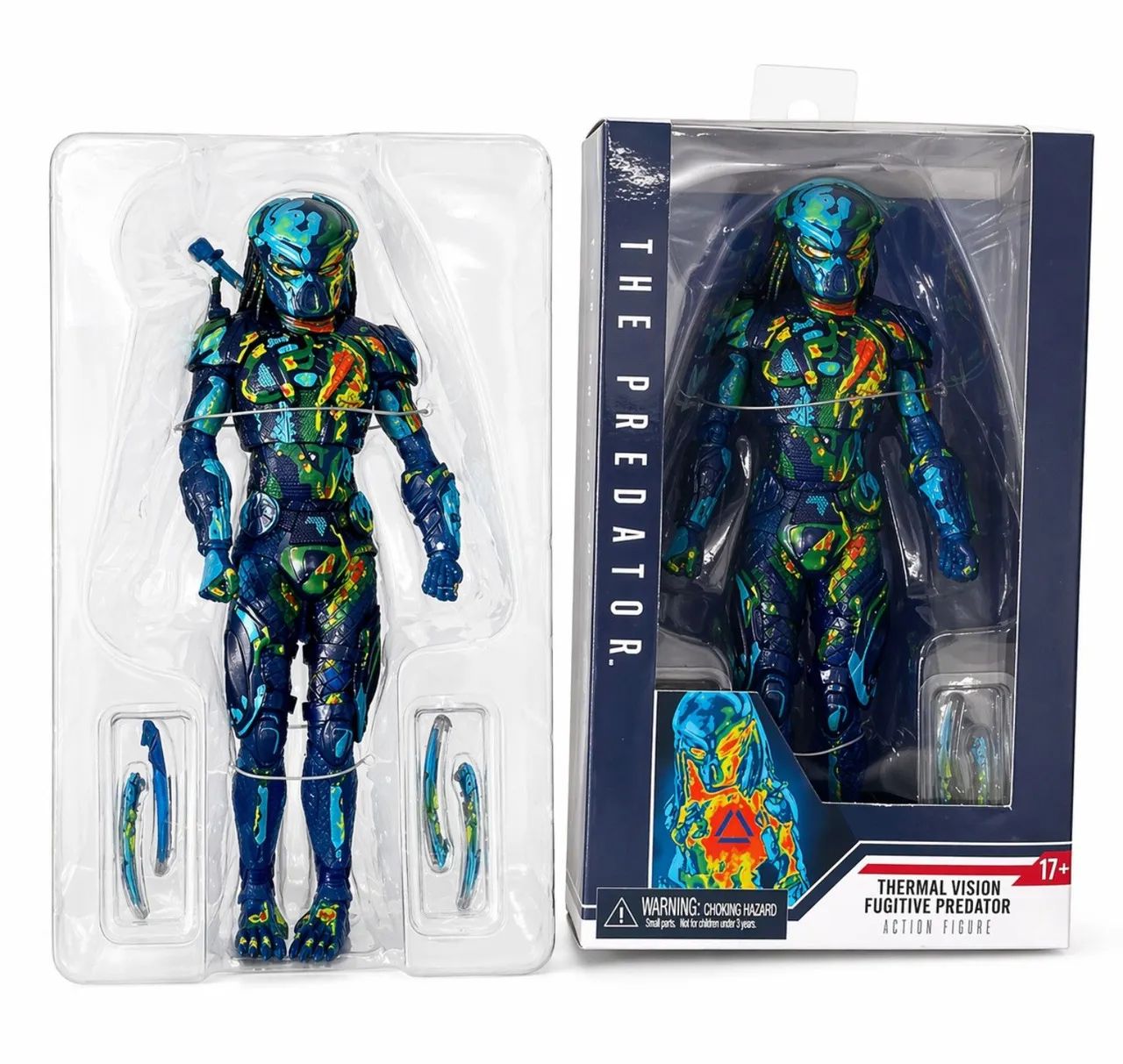 Boneco articulado Action Figure Predador Thermal Vision Fugitive Predator Neca - Foto 2