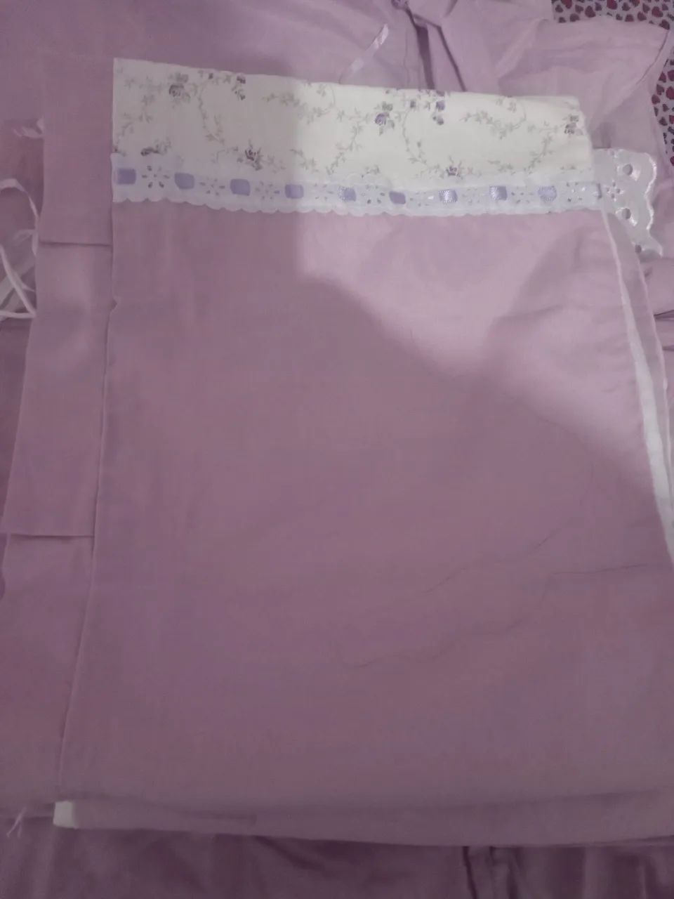 Kit berço roxo claro - Foto 5