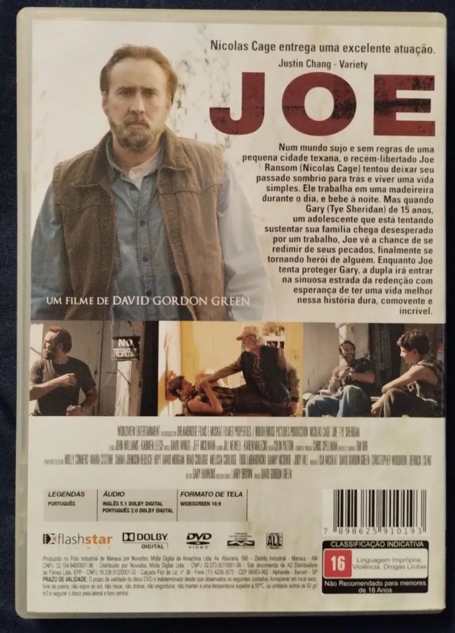 DVD JOE NICOLAS CAGE ORIGINAL - Foto 2