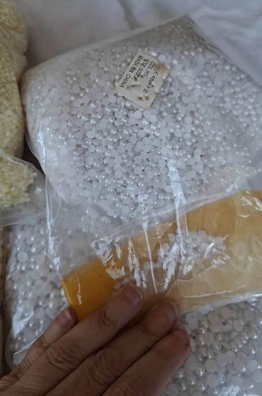 Meia pérola para artesanato - Foto 2