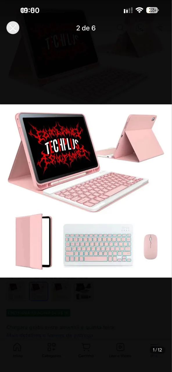 ipad 6 gen com capa e Apple pan originais - Foto 2