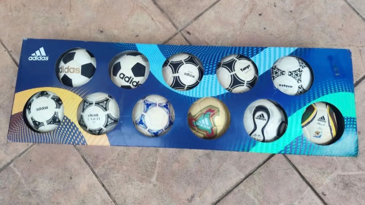 Mini bolas Copa do Mundo 1970 até 2010