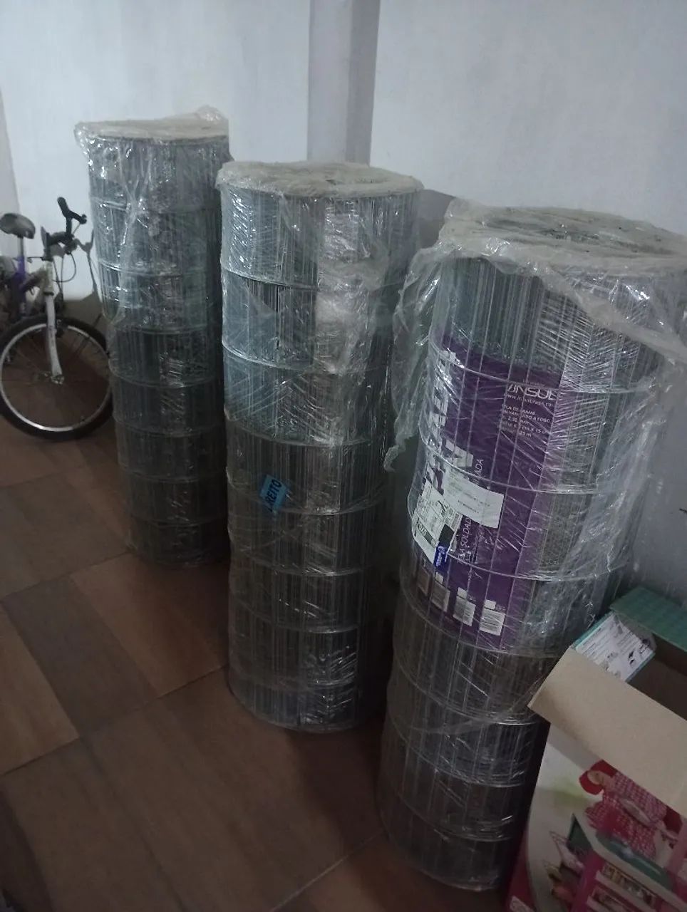 Tela soldada 1,20 de altura 3 rolos de 25 metros 